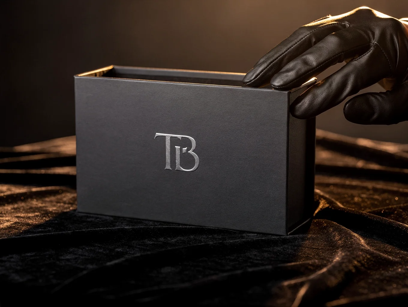 Luxury perfume packaging box with gold foil finish